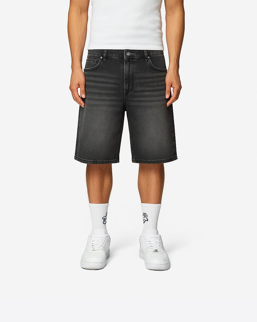 STUDIO UNOV® Denim Jorts "Phantom Black"