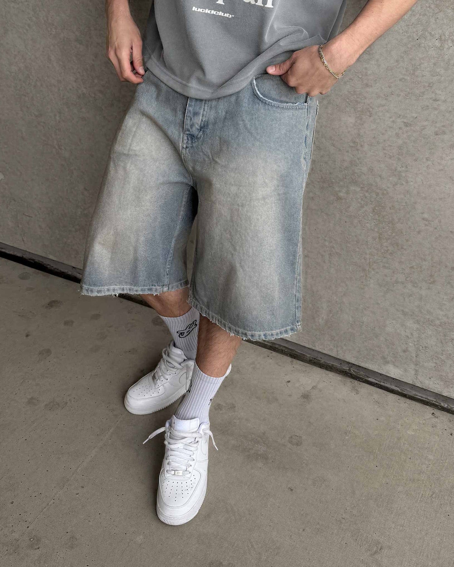 STUDIO UNOV® Denim Jorts "Sahara Sky"