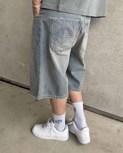STUDIO UNOV® Denim Jorts "Sahara Sky"