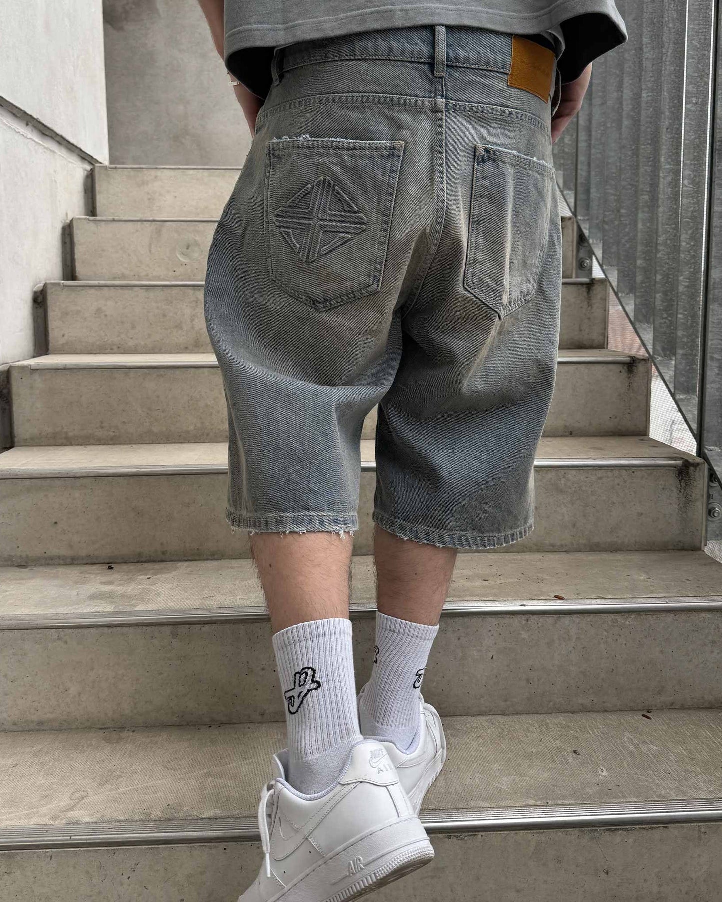 STUDIO UNOV® Denim Jorts "Sahara Sky"
